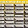 Bảng Mẫu phào chỉ PU VGP 21