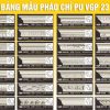 Bảng Mẫu phào chỉ PU VGP 23