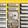 Bảng Mẫu phào chỉ PU VGP 28