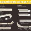 Bảng Mẫu phào chỉ PU VGP 32