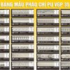 Bảng Mẫu phào chỉ PU VGP 35