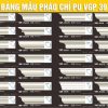 Bảng Mẫu phào chỉ PU VGP 39