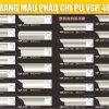 Bảng Mẫu phào chỉ PU VGP 40