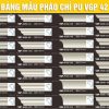 Bảng Mẫu phào chỉ PU VGP 42