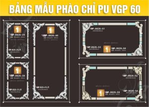 Bảng Mẫu phào chỉ PU VGP 60