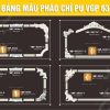 Bảng Mẫu phào chỉ PU VGP 63