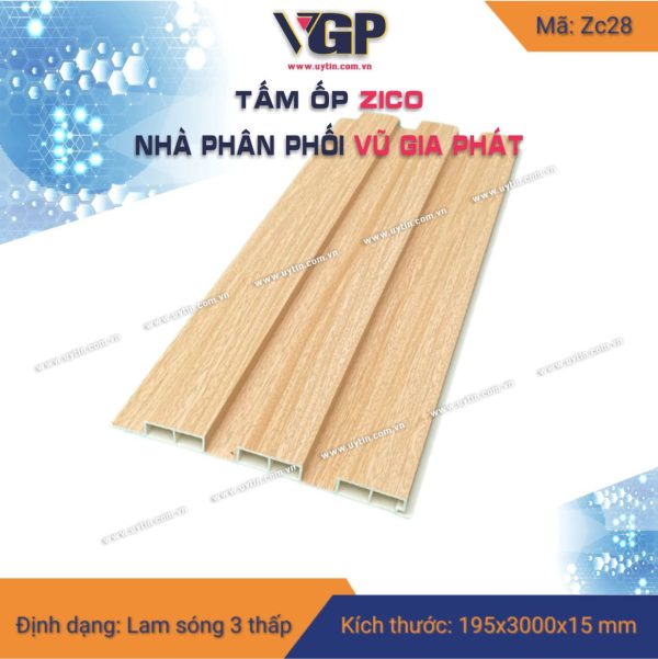 Lam 3 sóng thấp Zico màu 28 Zc28