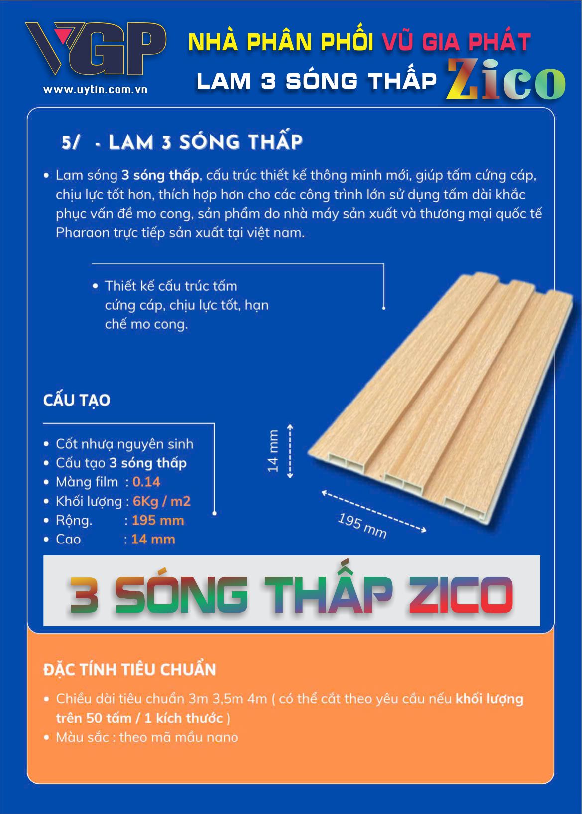 Lam 3 sóng thấp Zico