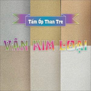 Tấm ốp than tre vân kim loại