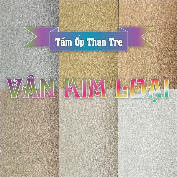 Tấm ốp than tre vân kim loại