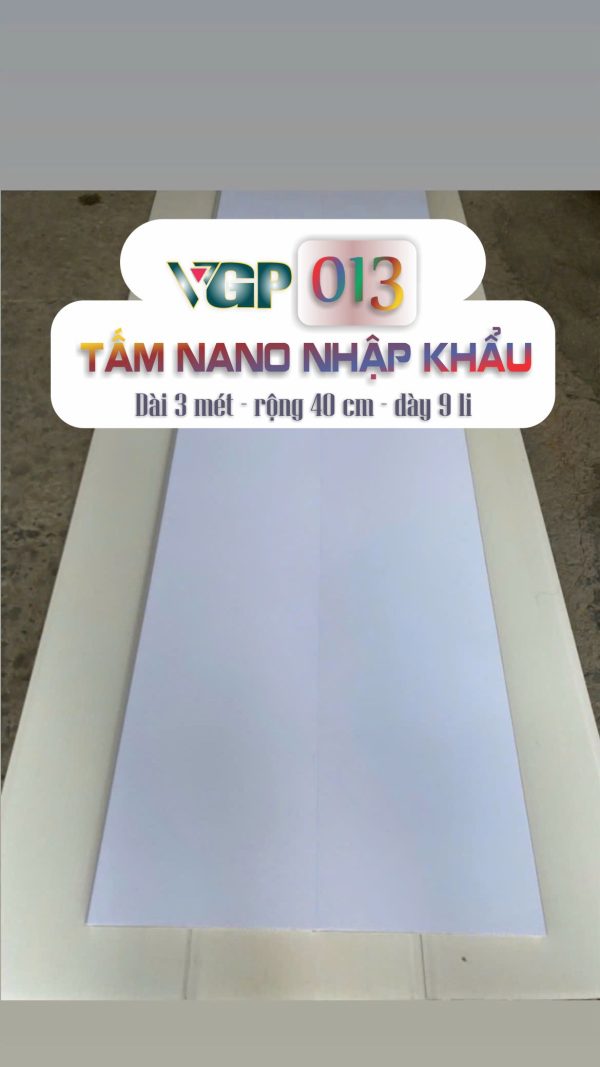 tấm nano nhập khẩu 013 dài 3m