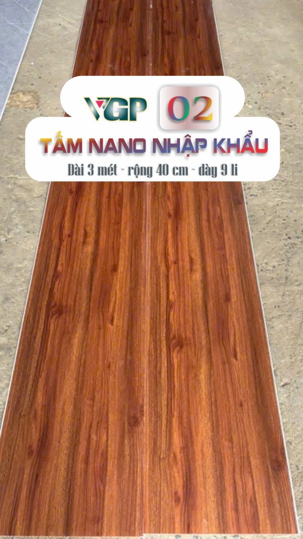 tấm nano nhập khẩu 02 dài 3m