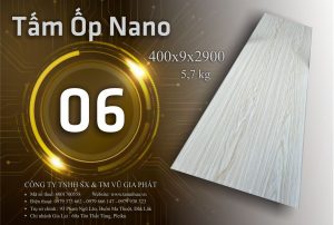 Tấm Nano 2m9 Màu gỗ nhạt 06 Pleiku Daklak