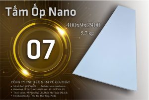 Tấm Nano 2m9 Màu trắng vân vải 07 Pleiku Daklak