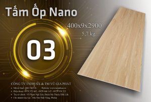 Tấm Nano 2m9 màu gỗ 03 Pleiku Daklak